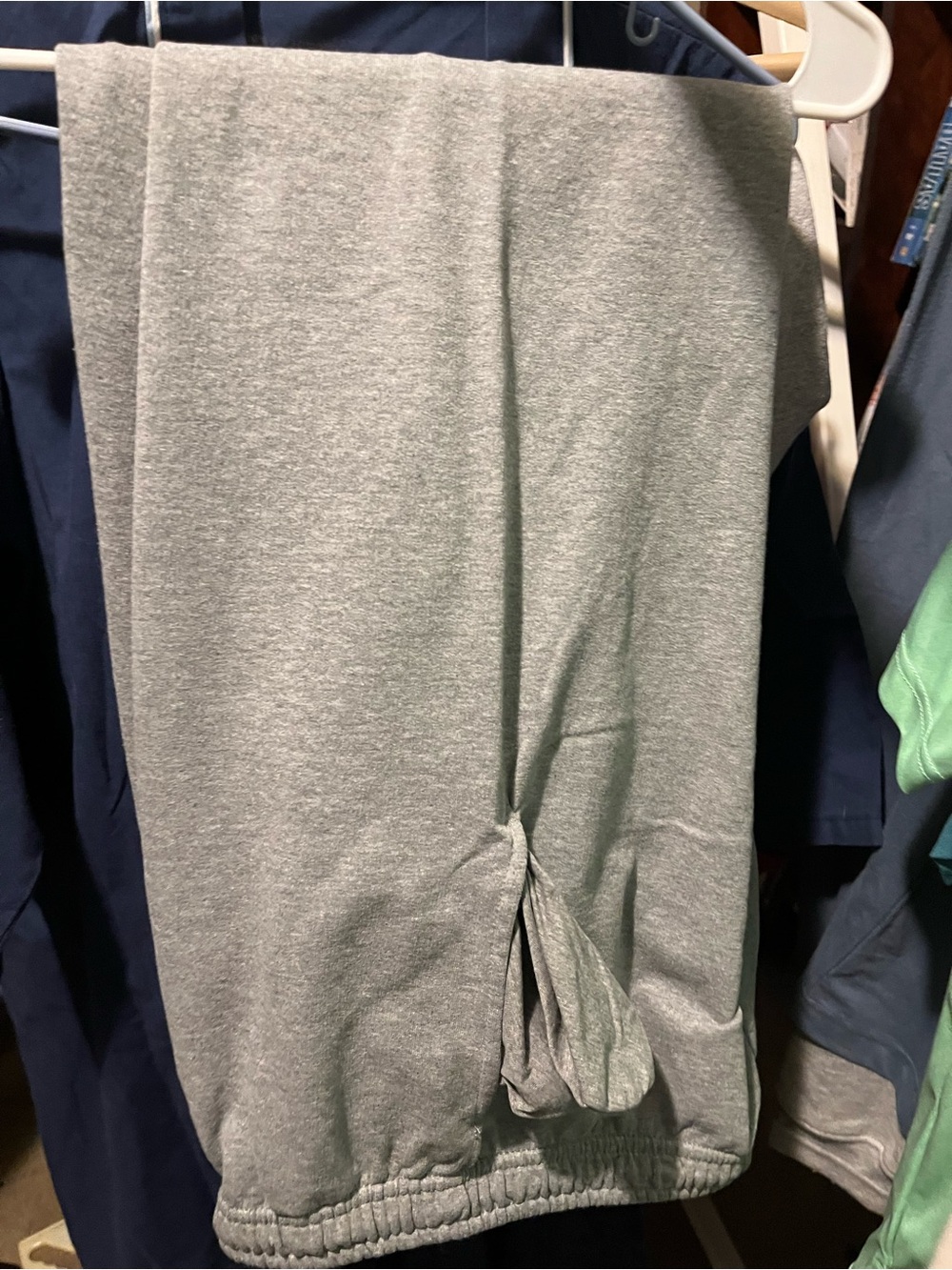 Classic Heather Gray Sweatpants Large w/pockets - Picture 3 of 3